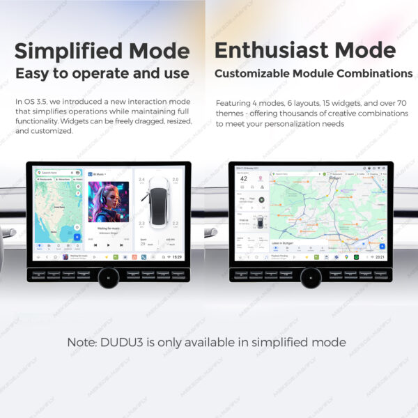 Магнитола DUDU 13" XIAOMI SU7 Style — изображение 3