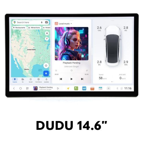 Магнитола DUDU 14.6"