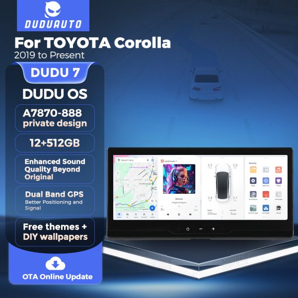 Магнитола DUDU Individual Design для Toyota Corolla (18-25) — изображение 3