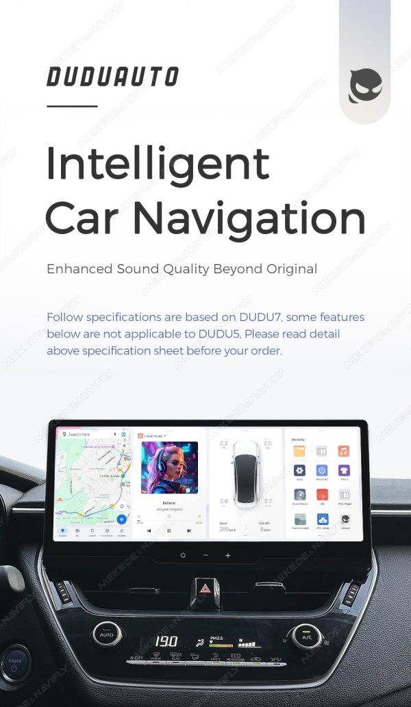 Магнитола DUDU Individual Design для Toyota Corolla (18-25) — изображение 2