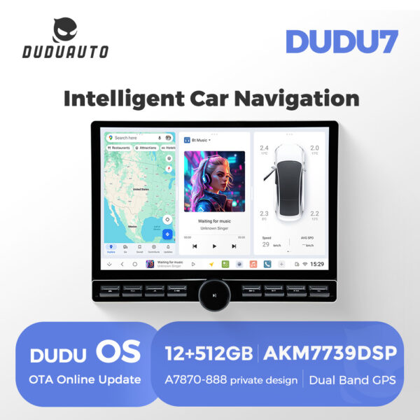 Магнитола DUDU 13" XIAOMI SU7 Style — изображение 11