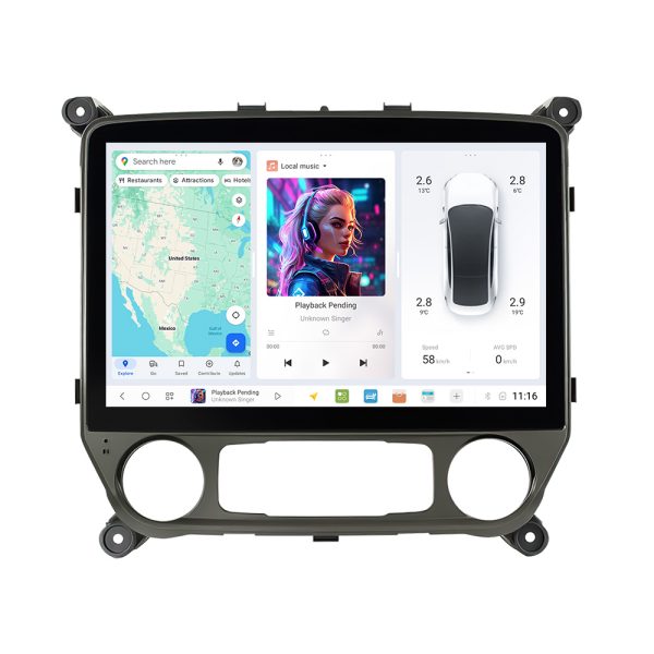 Магнитола DUDU Individual Design для GMC Sierra (15-18) — изображение 6