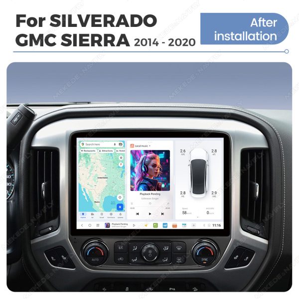 Магнитола DUDU Individual Design для GMC Sierra (15-18)