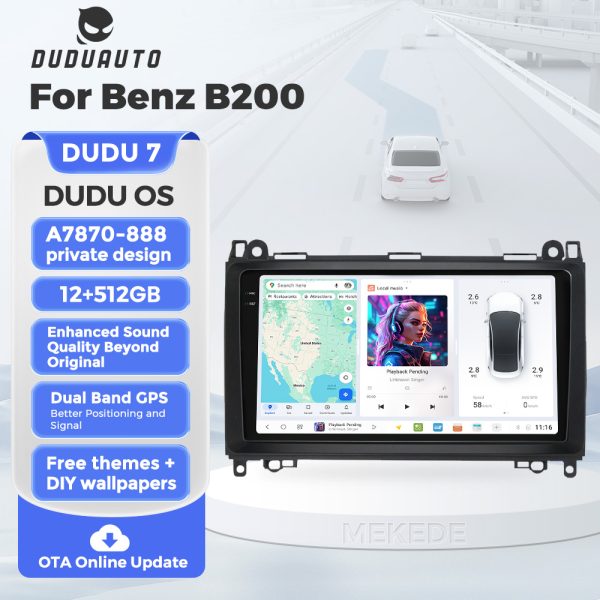 Магнитола DUDU для Mercedes-Benz A-Class, B-Class, Vito, Viano (04-12) — изображение 3