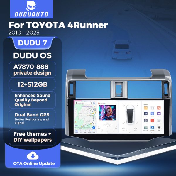 Магнитола DUDU Individual Design для Toyota 4Runner (09-24) — изображение 4