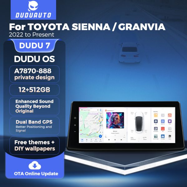 Магнитола DUDU Individual Design для Toyota Sienna Granvia (21-25) — изображение 4