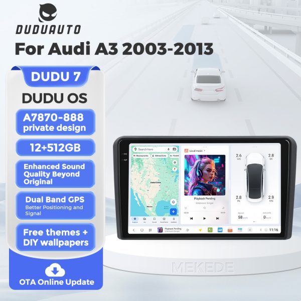 Магнитола DUDU для Audi A3 (03-13) — изображение 3