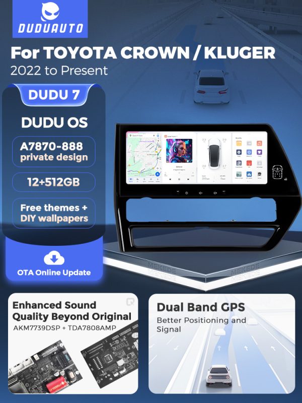 Магнитола DUDU Individual Design для Toyota Crown Kluger (21-25) — изображение 3
