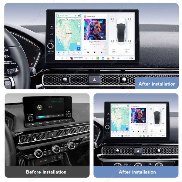 Магнитола DUDU Individual Design для Honda Civic (21-25) — изображение 5