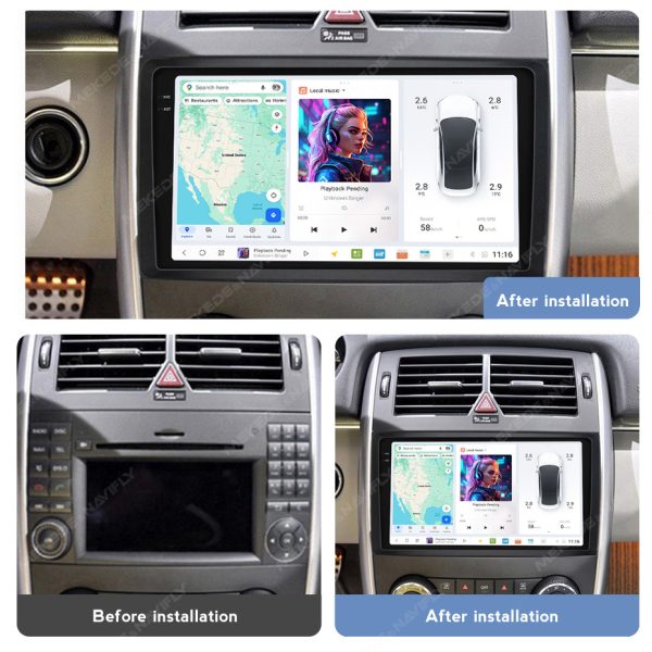 Магнитола DUDU для Mercedes-Benz A-Class, B-Class, Vito, Viano (04-12) — изображение 4