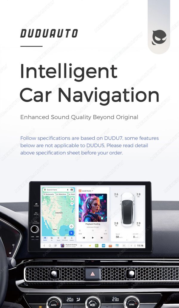 Магнитола DUDU Individual Design для Honda Civic (21-25) — изображение 2