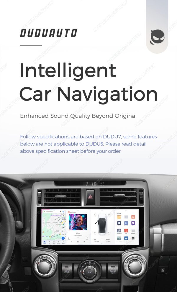 Магнитола DUDU Individual Design для Toyota 4Runner (09-24) — изображение 2